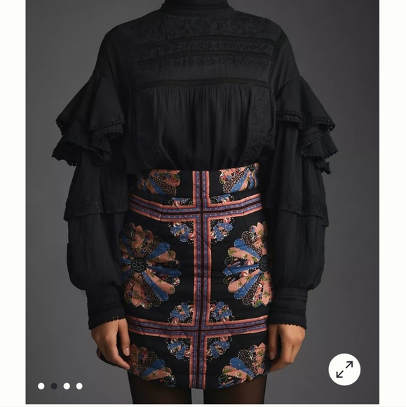 Antik Batik quilted cotton Jenny mini skirt - Picture 12 of 15